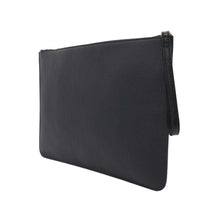 将图像加载到图库查看器中，BALENCIAGA Logo Clutch Bag Black630626 Leather
