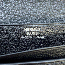 将图像加载到图库查看器中，HERMES Bean Soufre Black Chevre Myzore Goatskin
