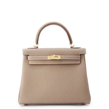 Load image into Gallery viewer, HERMES Kelly Retourne Etoupe Togo Leather Size 25
