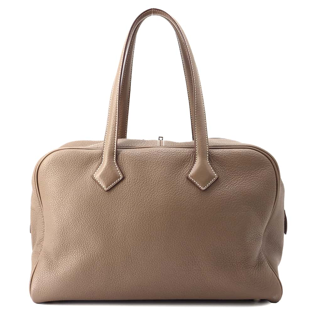 HERMES Victoria Etoupe Taurillon Clemence Size 35