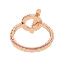 将图像加载到图库查看器中，HERMES Ring 《Finesse》 Size 53/#13 18K Pink Gold
