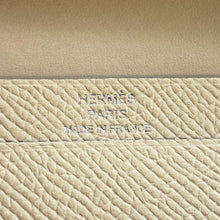 将图像加载到图库查看器中，HERMES Bearn Card Case Craie Epsom
