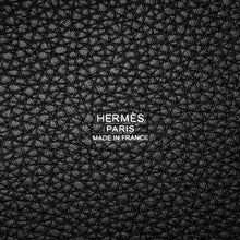 将图像加载到图库查看器中，HERMES Picotin Lock Black Taurillon Clemence Size MM
