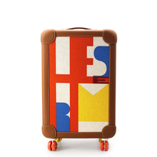 将图像加载到图库查看器中，HERMES Rolling Mobility Suitcase Gold/Multicolor Toile Taurillon Legat
