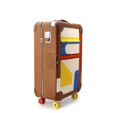 将图像加载到图库查看器中，HERMES Rolling Mobility Suitcase Gold/Multicolor Toile Taurillon Legat
