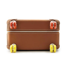 将图像加载到图库查看器中，HERMES Rolling Mobility Suitcase Gold/Multicolor Toile Taurillon Legat
