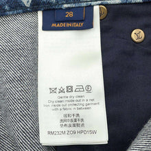 将图像加载到图库查看器中，LOUIS VUITTON Monogram Pointillism Pattern Denim Pants Size 28 Navy1ABJMJ Cotton98% Polyurethane2%
