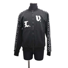 将图像加载到图库查看器中，LOUIS VUITTON LV Flower Band Track Blouson Size M Black/White Polyester49% Cotton42% Nylon9%
