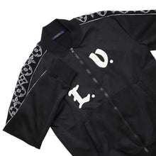 将图像加载到图库查看器中，LOUIS VUITTON LV Flower Band Track Blouson Size M Black/White Polyester49% Cotton42% Nylon9%
