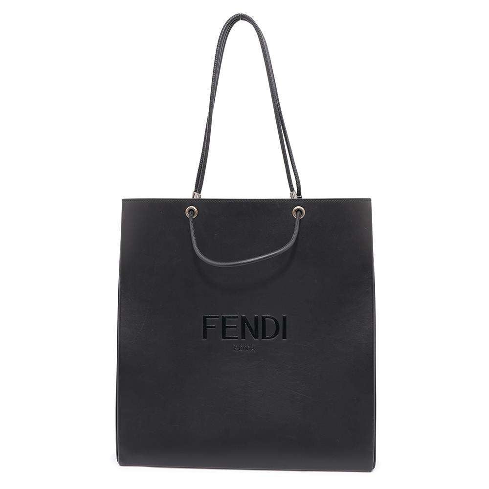 FENDI Shopping bag Black7VA513 Leather Size Medium