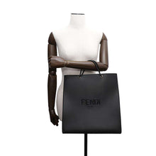 将图像加载到图库查看器中，FENDI Shopping bag Black7VA513 Leather Size Medium
