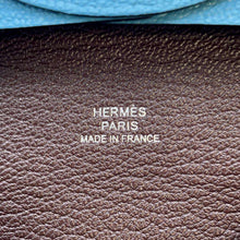 将图像加载到图库查看器中，HERMES Bastia Verso New Blue Jean/Ebene Chevre Myzore Goatskin
