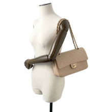 Load image into Gallery viewer, CHANEL Matelasse W-Flap W-Chain Shoulder Bag BeigeA01112 Leather
