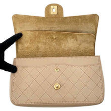 Load image into Gallery viewer, CHANEL Matelasse W-Flap W-Chain Shoulder Bag BeigeA01112 Leather
