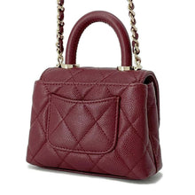 Load image into Gallery viewer, CHANEL Coco Handle 2WAY Handbag BordeauxAP4245 Caviar Leather Size micro
