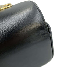 Load image into Gallery viewer, CELINE Mini Claude Shoulder Bag Triomphe Black10I513 Shiny Calf Leather Size Mini
