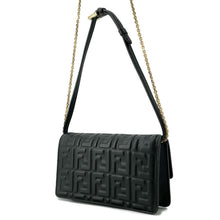 将图像加载到图库查看器中，FENDI Shoulder Bag Black8M0498 Leather
