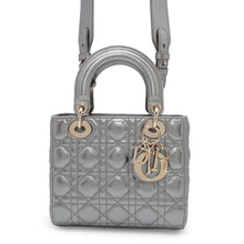 将图像加载到图库查看器中，Dior Lady Dior MyABCDior SilverM0538OWEC Leather Size Small
