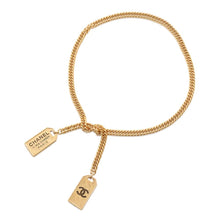 将图像加载到图库查看器中，CHANEL Cambon Plate Lariat Necklace GoldAB3285 Metal
