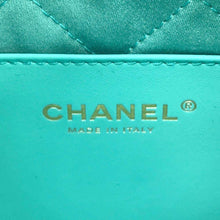 将图像加载到图库查看器中，CHANEL CHANEL22 Shoulder Bag Turquise BlueAS3980 Shiny Calf Leather Size Mini
