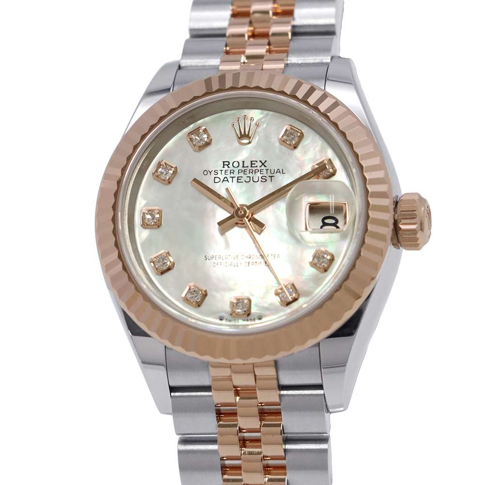 ROLEX Lady-Datejust W28mm Stainless Steel K18PG Mother of Pearl Dial279171NG