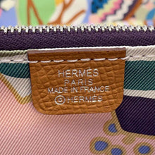 将图像加载到图库查看器中，HERMES Azap compact silk in Gold Epsom
