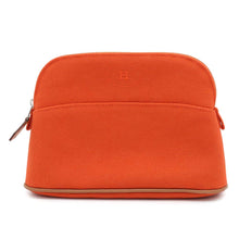 将图像加载到图库查看器中，HERMES Bolide Pouch Orange Canvas Size Mini
