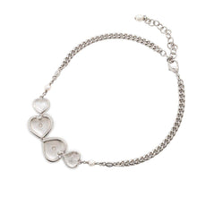 将图像加载到图库查看器中，CHANEL Heart/CC Logo Choker NecklaceABB614 MetalRhinestone Faux Pearl
