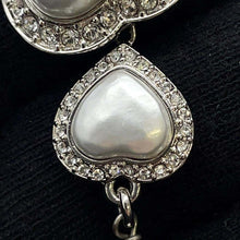Load image into Gallery viewer, CHANEL Heart/CC Logo Choker NecklaceABB614 MetalRhinestone Faux Pearl
