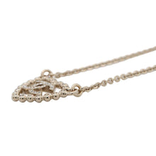 将图像加载到图库查看器中，CHANEL Heart/CC Logo Necklace Metal Rhinestone
