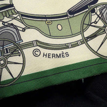 将图像加载到图库查看器中，HERMES Twilly Les Voitures Nouvelle Emroad/Creme/CielH064108S Silk100%
