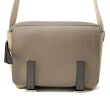 将图像加载到图库查看器中，LOEWE military messenger bag Brown/Beige313.53BU20 Leather Size XS
