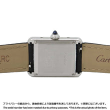 将图像加载到图库查看器中，CARTIER tank mast SM W22mm×H29.5mm Stainless Steel Leather Silver DialWSTA0042
