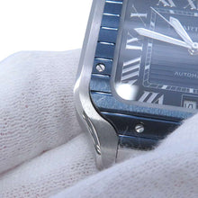 Load image into Gallery viewer, CARTIER Santos de Cartier W39.8mm Stainless Steel Blue DialWSSA0048
