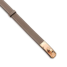 将图像加载到图库查看器中，HERMES Kelly Belt Etoupe Epsom
