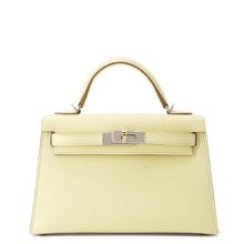 将图像加载到图库查看器中，HERMES Mini Kelly Do Jaune Milton Epsom
