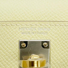 将图像加载到图库查看器中，HERMES Mini Kelly Do Jaune Milton Epsom
