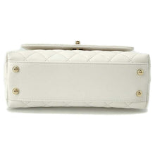 Load image into Gallery viewer, CHANEL Coco Handle 2WAYHandbag WhiteA92990 Caviar Leather Size XS
