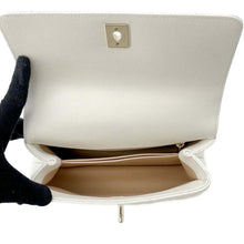 Load image into Gallery viewer, CHANEL Coco Handle 2WAYHandbag WhiteA92990 Caviar Leather Size XS
