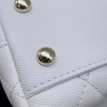 将图像加载到图库查看器中，CHANEL Coco Handle 2WAYHandbag WhiteA92990 Caviar Leather Size XS
