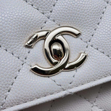 将图像加载到图库查看器中，CHANEL Coco Handle 2WAYHandbag WhiteA92990 Caviar Leather Size XS
