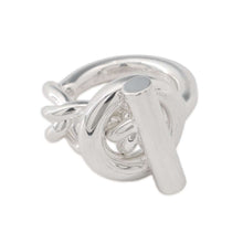 Load image into Gallery viewer, HERMES Croisette Ring Size 49/#9 SV925
