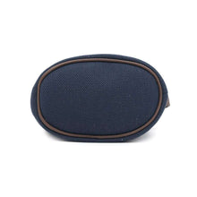 将图像加载到图库查看器中，HERMES On the Go Dog Treat Pouch Navy/Feu Canvas Nylon
