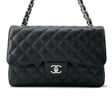 Load image into Gallery viewer, CHANEL Matelasse W Chain W Flap Shoulder Bag BlackA58600 Caviar Leather Size 30
