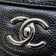 Load image into Gallery viewer, CHANEL Matelasse W Chain W Flap Shoulder Bag BlackA58600 Caviar Leather Size 30
