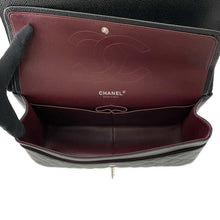 Load image into Gallery viewer, CHANEL Matelasse W Chain W Flap Shoulder Bag BlackA58600 Caviar Leather Size 30
