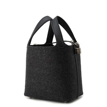 将图像加载到图库查看器中，HERMES Picotin Lock Grimoyan / Black Felt Swift Leather Size PM
