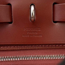 Load image into Gallery viewer, HERMES Herbag zip Rouge H Toile H Vache Hunter Leather Size PM
