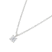 将图像加载到图库查看器中，TIFFANY&amp;Co. Solitaire Necklace60007525 Pt950
