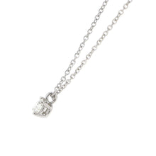 将图像加载到图库查看器中，TIFFANY&amp;Co. Solitaire Necklace60007525 Pt950
